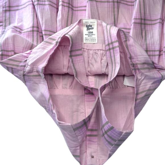 NWT - OshKosh Pinl Plaid Tank Dress with Bloomers - Size 18 months - Picture 4 of 4